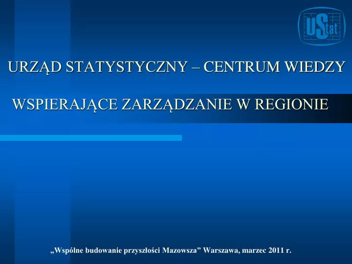 urz d statystyczny centrum wiedzy wspieraj ce zarz dzanie w regionie