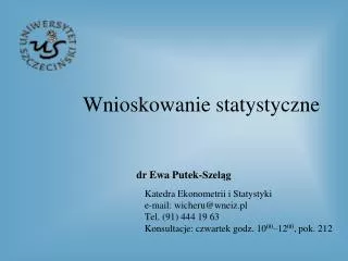 wnioskowanie statystyczne