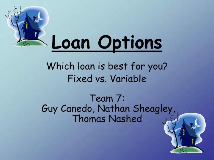 loan options