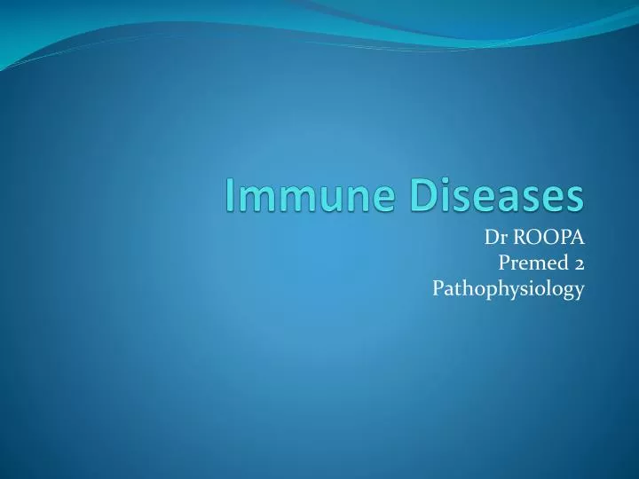 immune diseases