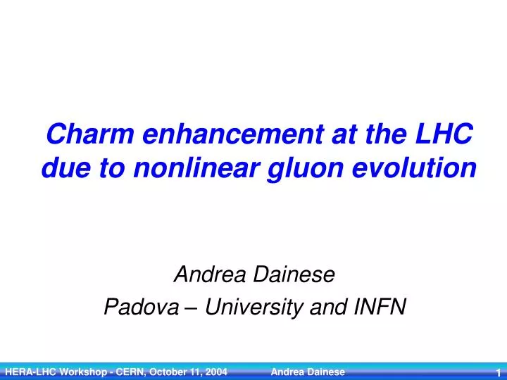 charm enhancement at the lhc due to nonlinear gluon evolution