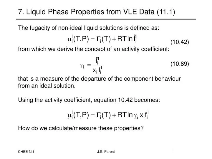 7 liquid phase properties from vle data 11 1