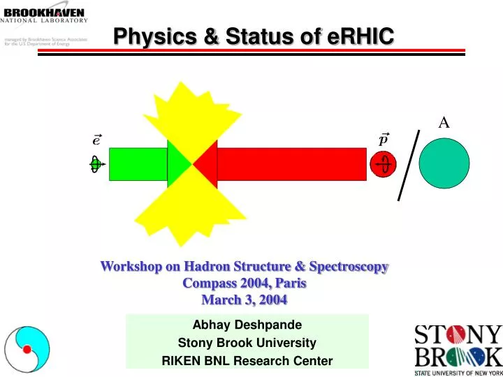 physics status of erhic