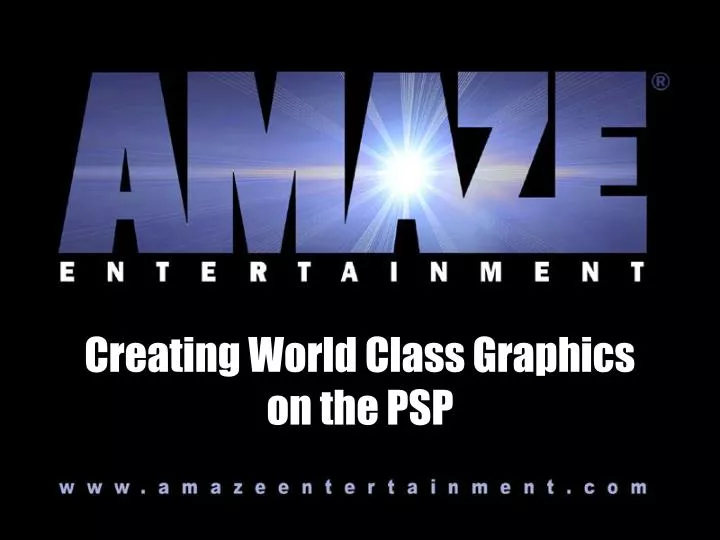 creating world class graphics on the psp