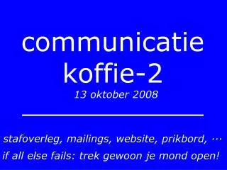 communicatie koffie 2