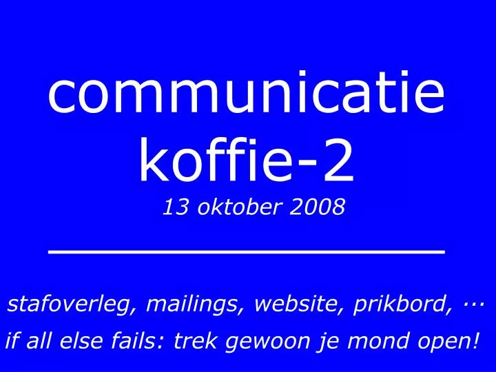 communicatie koffie 2