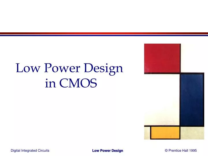 low power design in cmos