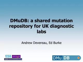 DMuDB: a shared mutation repository for UK diagnostic labs
