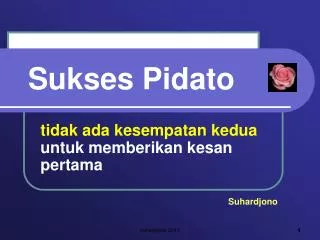 sukses pidato