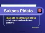 Sukses Pidato - slide 1
