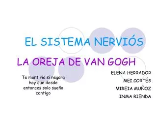 el sistema nervi s
