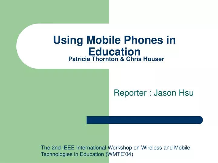 using mobile phones in education