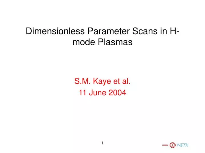 dimensionless parameter scans in h mode plasmas