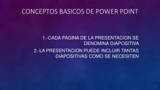 conceptos basicos de power point