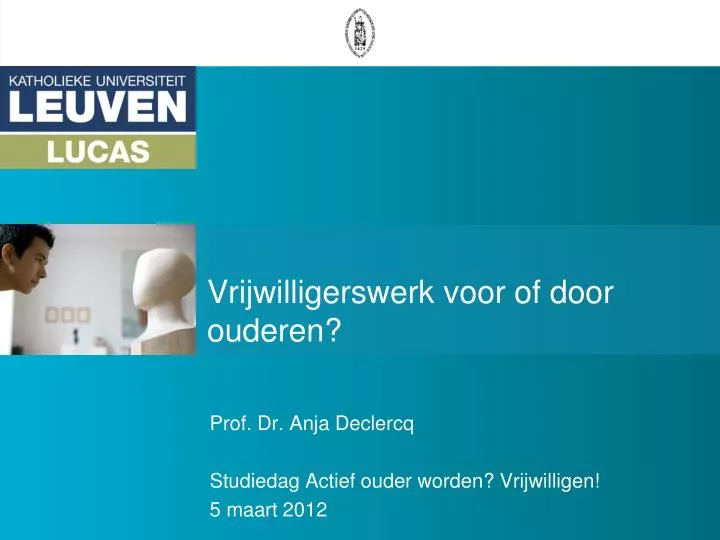 vrijwilligerswerk voor of door ouderen