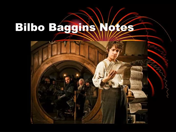 bilbo baggins notes