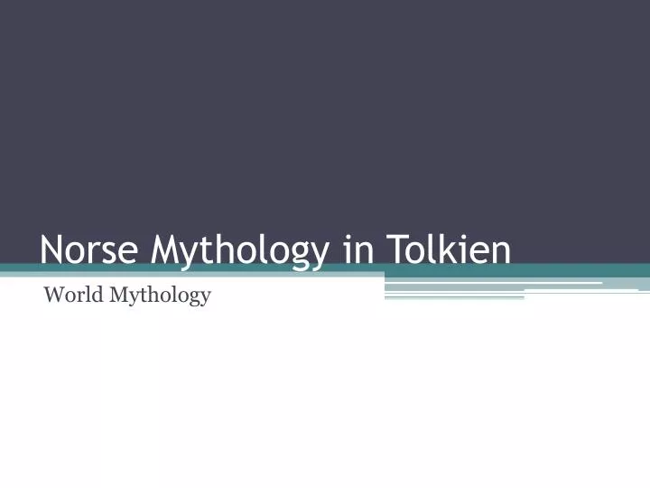norse mythology in tolkien