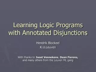 Learning Logic Programs with Annotated Disjunctions