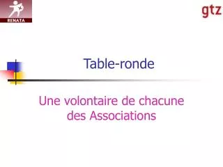 table ronde