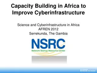 NSRC capacity building in Africa