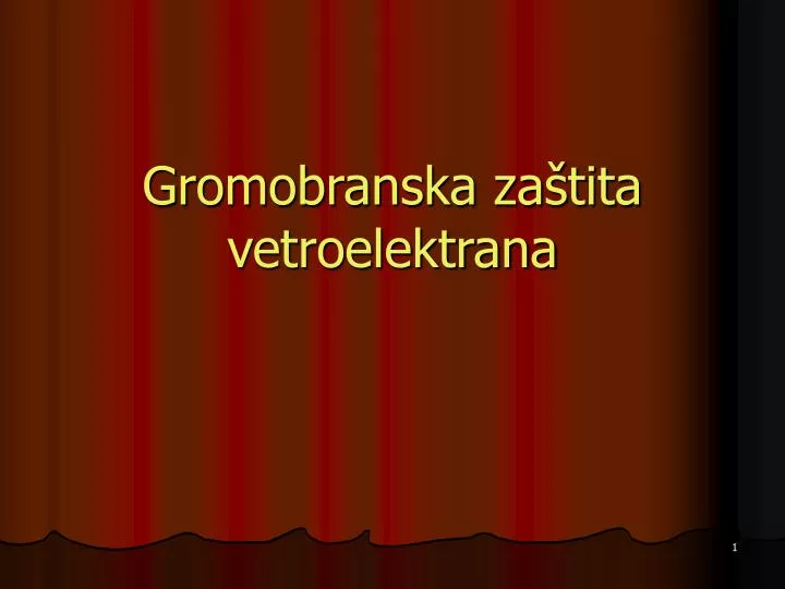 gromobranska za tita vetroelektrana