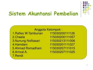 sistem akuntansi pembelian