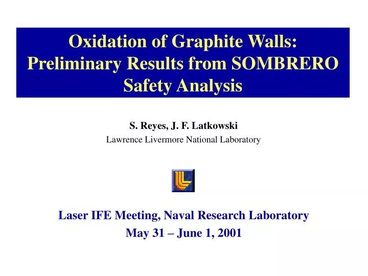 oxidation of graphite walls preliminary results from sombrero safety analysis