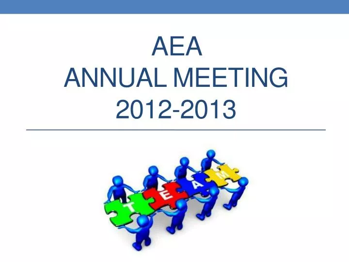 aea annual meeting 2012 2013