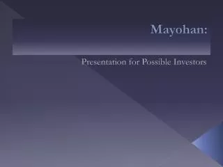 Mayohan :