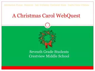 A Christmas Carol WebQuest