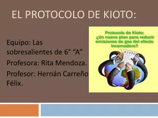 el protocolo de kioto