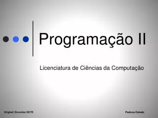 programa o ii