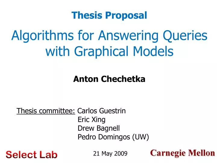 algorithms for answering queries with graphical models