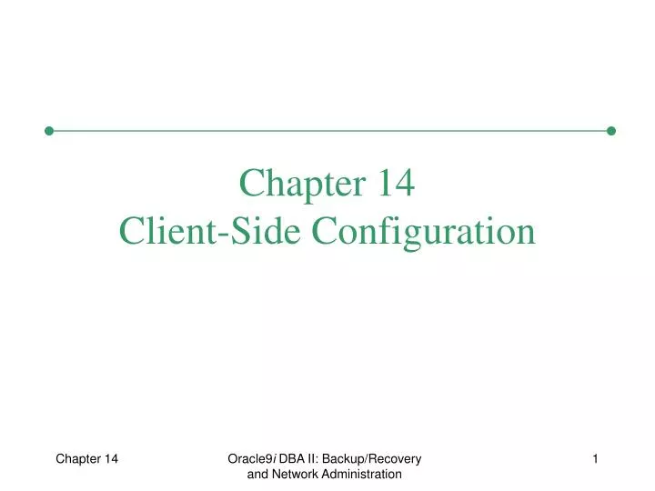 chapter 14 client side configuration