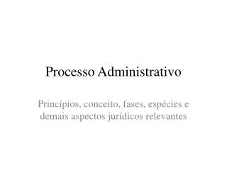 processo administrativo