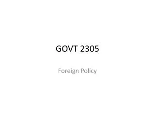 GOVT 2305