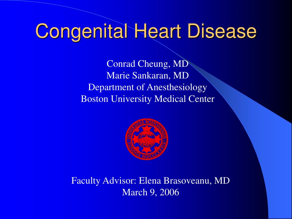 PPT - Congenital Heart Disease PowerPoint Presentation, free download ...