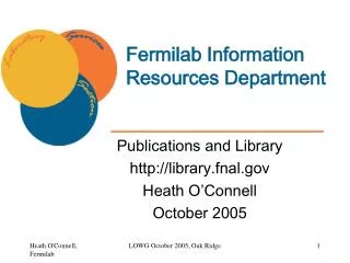 Fermilab Information Resources Department