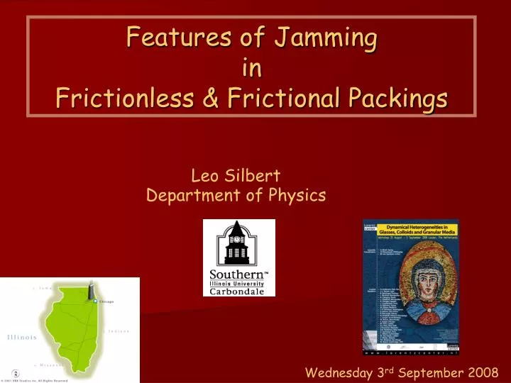 features of jamming in frictionless frictional packings