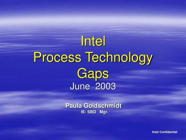 intel process technology gaps