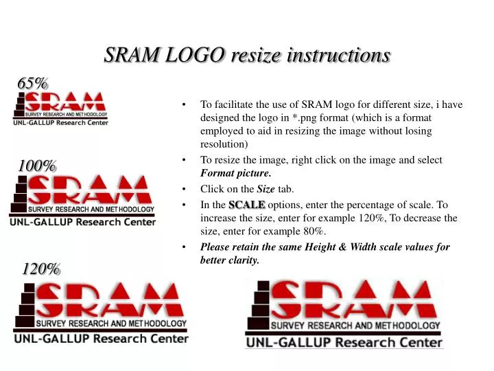 sram logo resize instructions