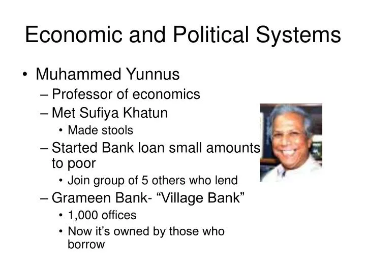 economic and political systems