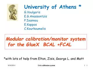 Modular calibration/monitor system for the GlueX BCAL +FCAL