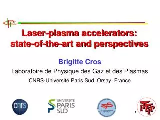 Laser-plasma accelerators: state-of-the-art and perspectives
