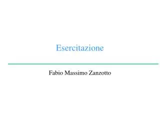 esercitazione