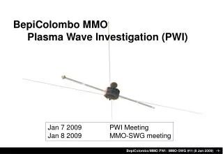 BepiColombo MMO Plasma Wave Investigation (PWI)