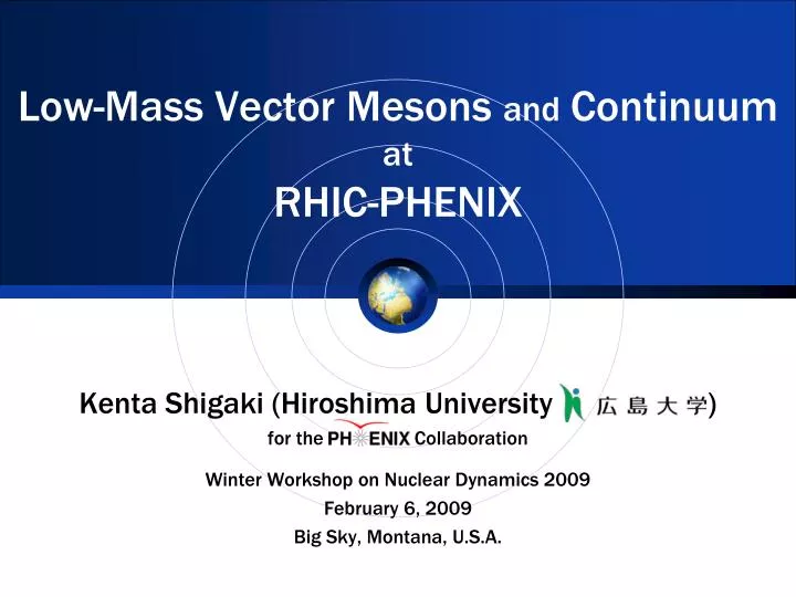 low mass vector mesons and continuum at rhic phenix