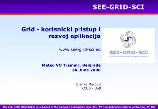 Grid - korisnicki pristup i razvoj aplikacija