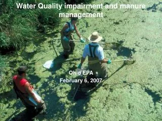 Water Quality impairment and manure management