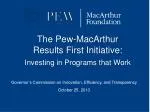Leveraging Evidence-Based Programs for Cost-Effective Solutions in State Budgeting - slide 1